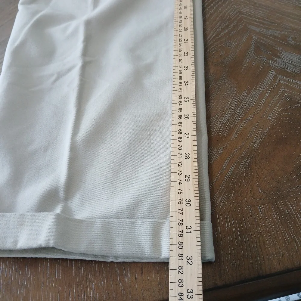 Authentic Laundered Khakis Pants  Men Sz 38x32 Pleated Cuffed‎ Hems Office Wear